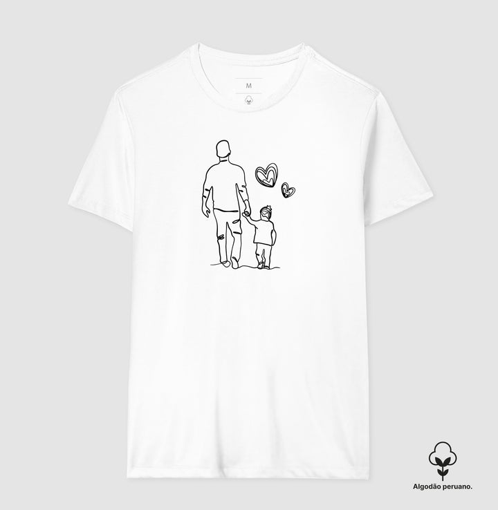 Pai de mãos dadas com filho(a) - Personalizada