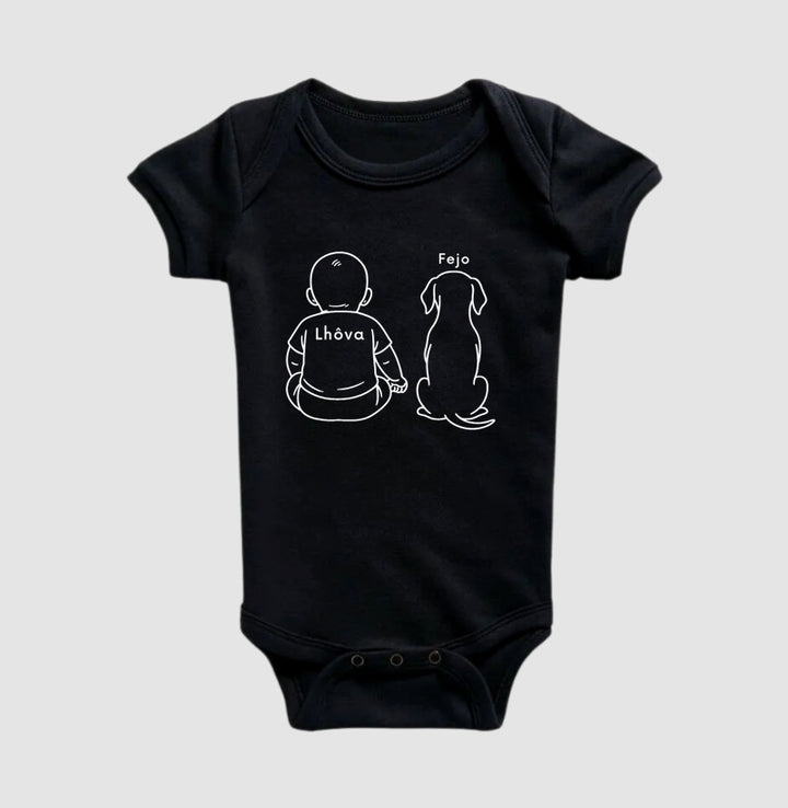 Rozane - Bebê e dog personalizada