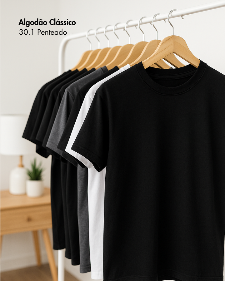 Camiseta em 100% algodão - Sem estampa