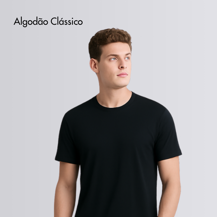 Camiseta em 100% algodão - Sem estampa