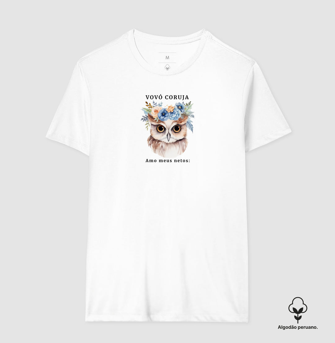 Vovó coruja. Amo meus netos: Personalize com o nome dos netos