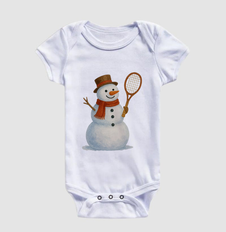 Snow tennis man