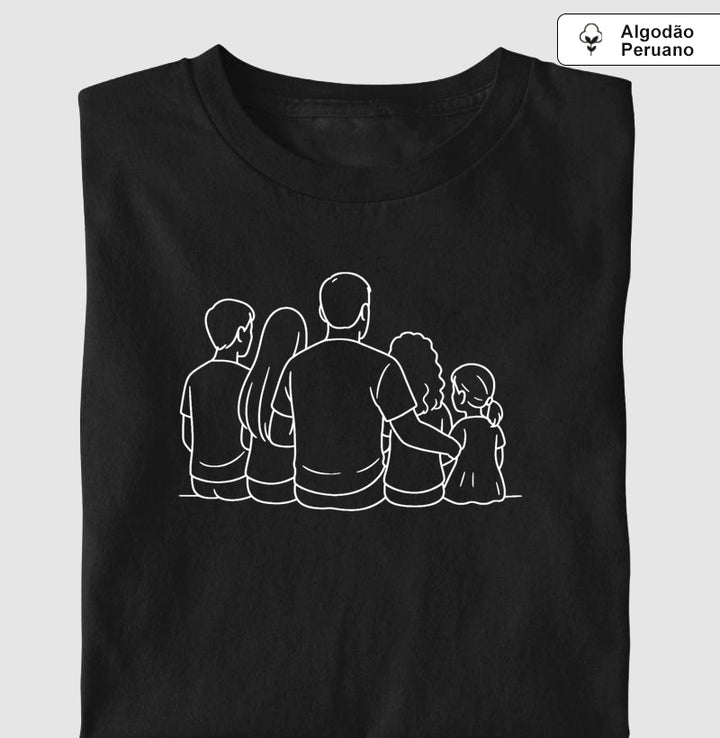 Pai com 4 filhos: 3 meninas e um menino - Personalizada 2
