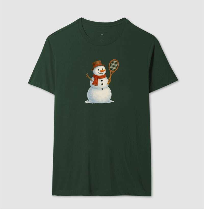 Snow tennis man