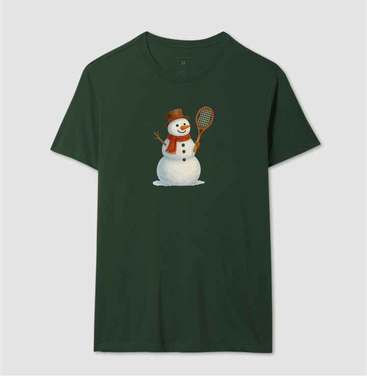 Snow tennis man