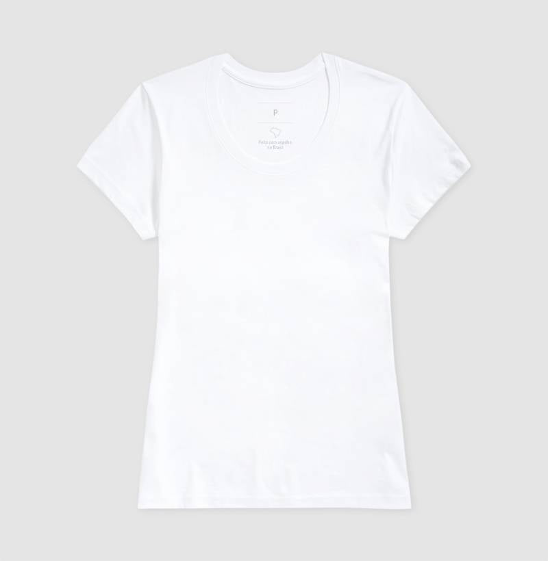 Camiseta em 100% algodão - Sem estampa
