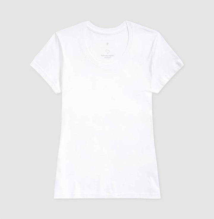Camiseta em 100% algodão - Sem estampa