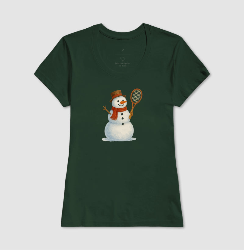 Snow tennis man