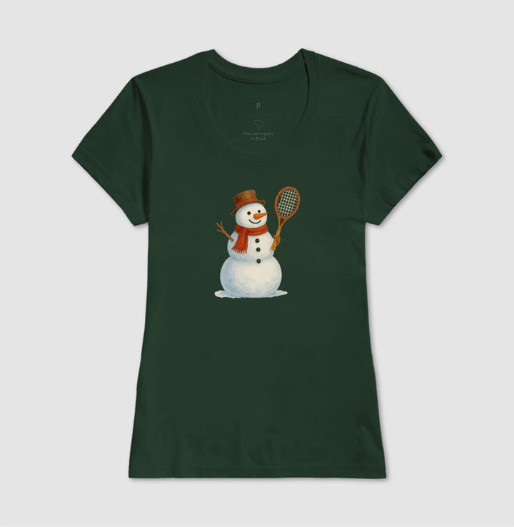 Snow tennis man