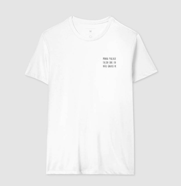 Minha mulher falou que eu não quero ir - Minimalista