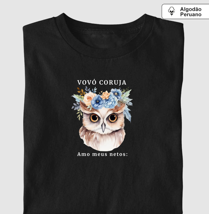 Vovó coruja. Amo meus netos: Personalize com o nome dos netos