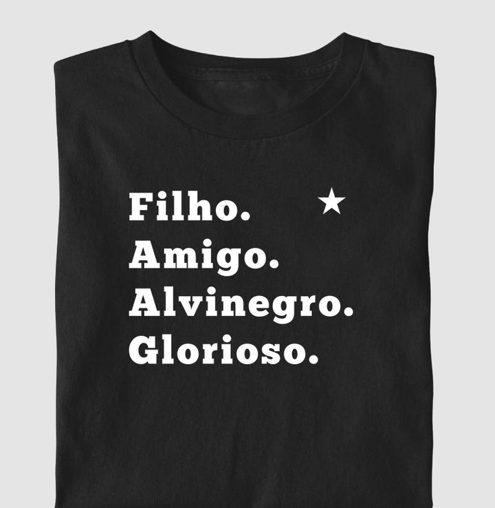 Filho, amigo, Avinegro, Glorioso - Botafogo - Camiseta adulto