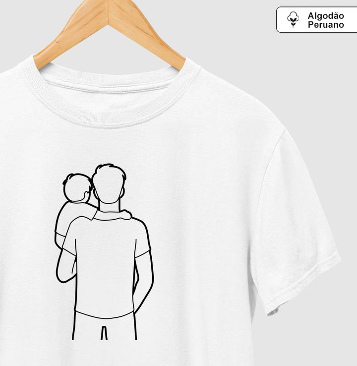 Pai com 1 filho no colo - Personalizada