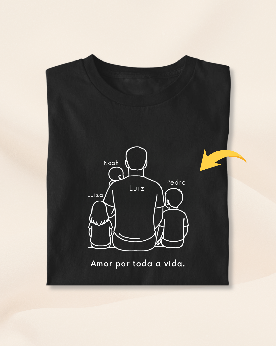 Pai de 3 filhos: bebê, menina menor e menino maior