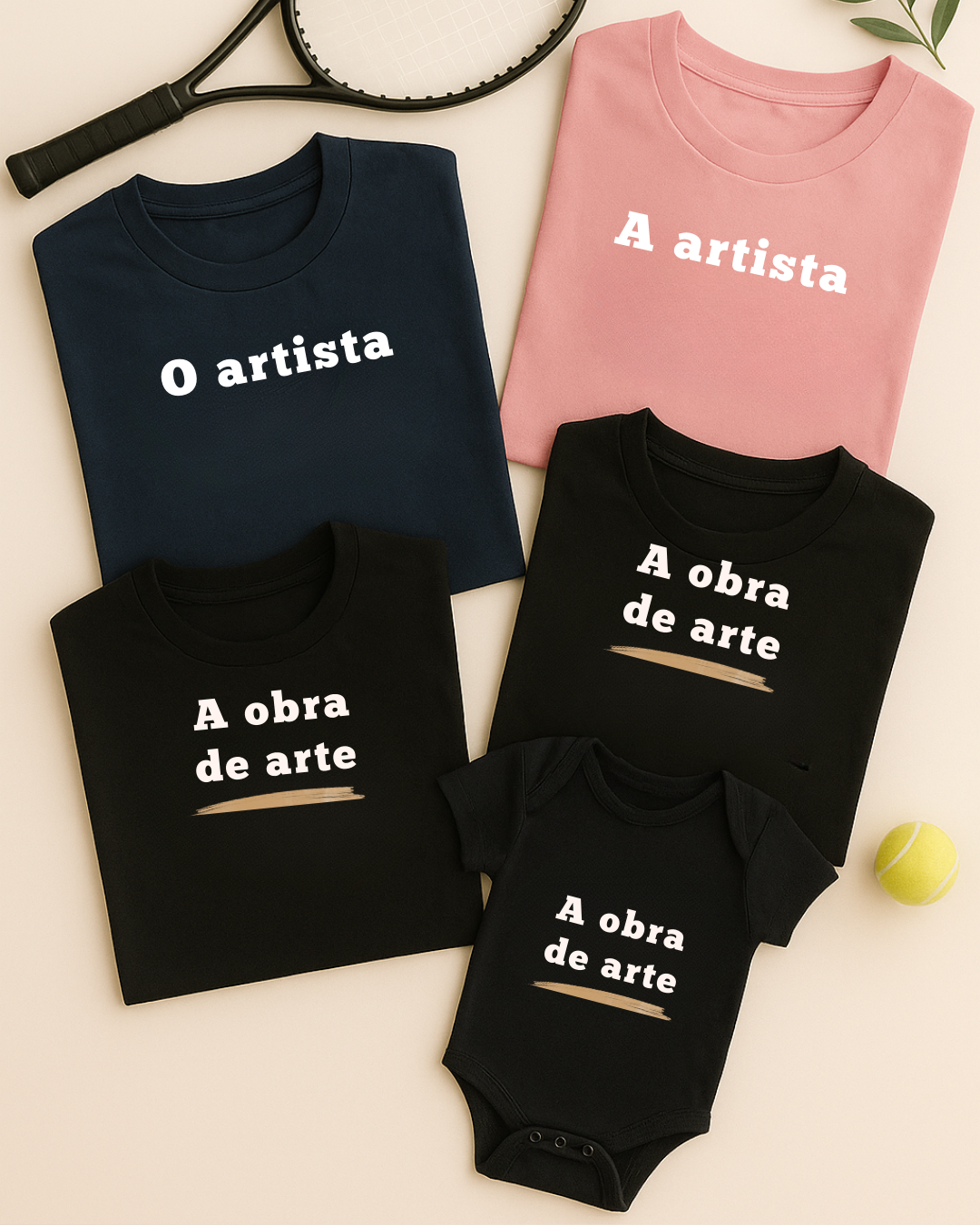 A artista - Monta kit família: A obra de arte