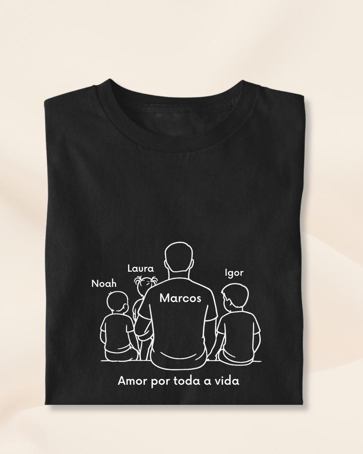 Pai / Avô de 3: 2 meninos e 1 menina - Personalizada