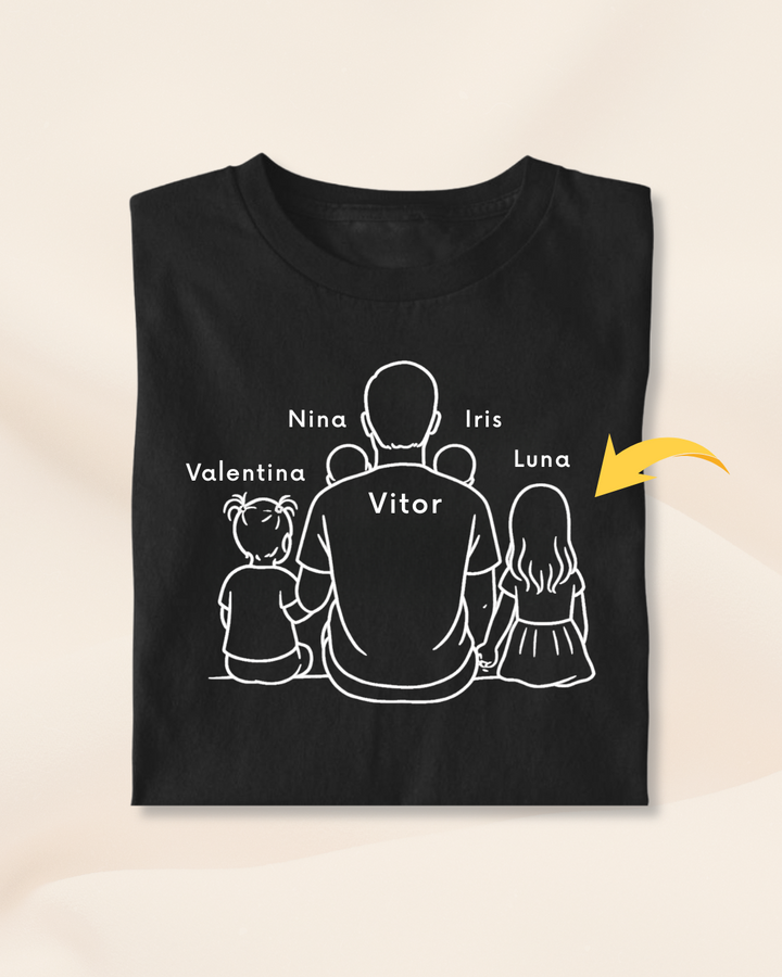 Pai de 4 Filhos - (2 meninas e 2 RN) - Personalizada