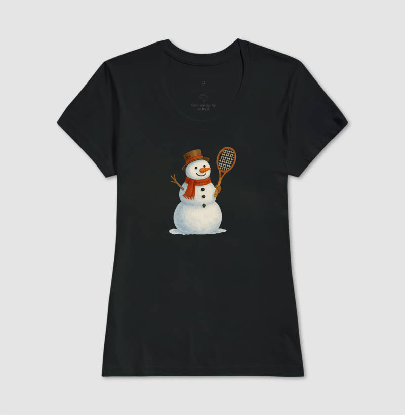 Snow tennis man