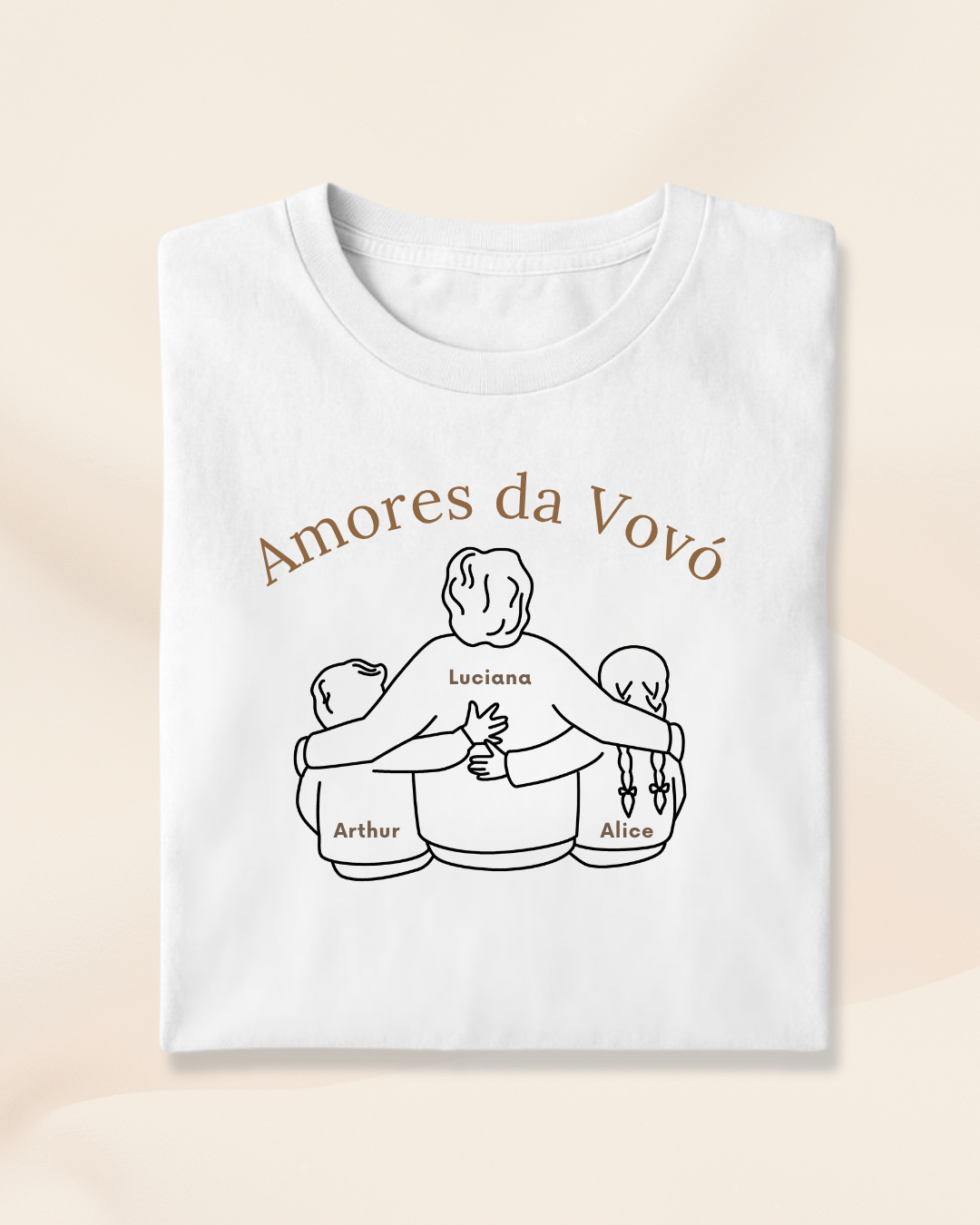 Amores da Vovó - Branca - Personalizada