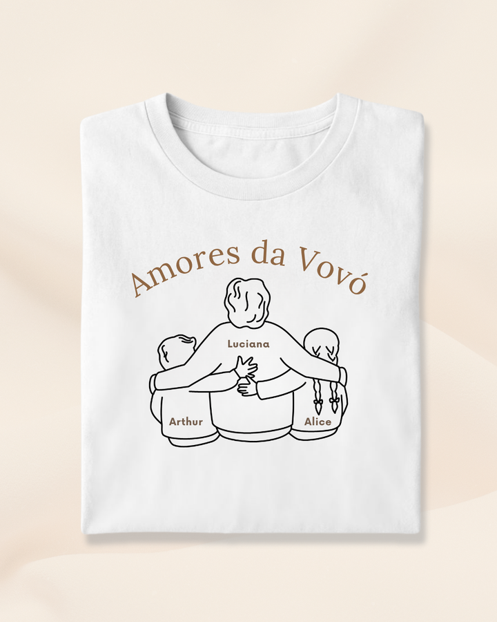 Amores da Vovó - Branca - Personalizada