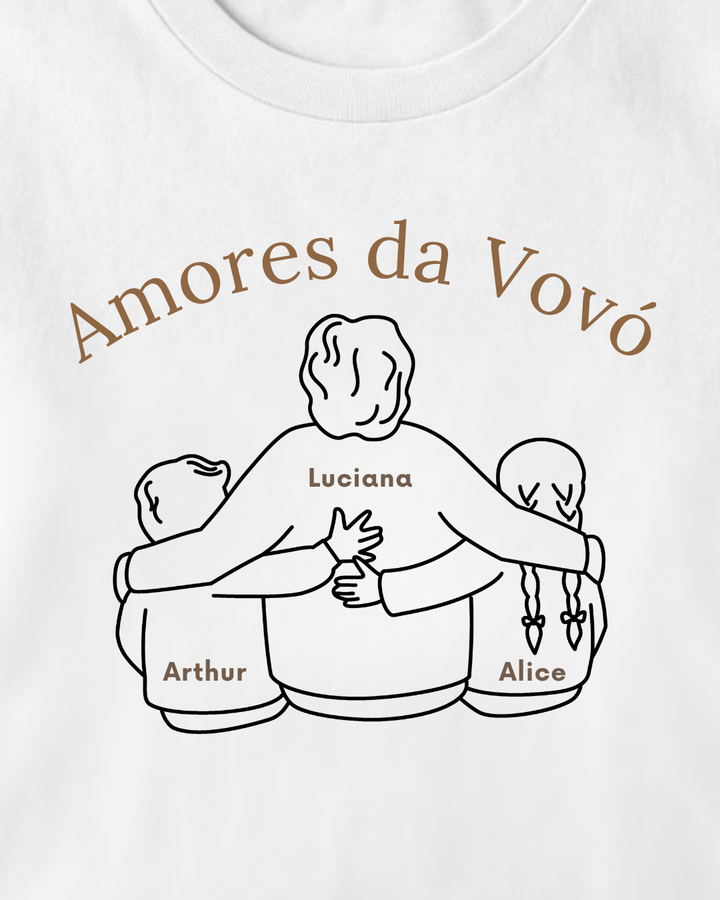 Amores da Vovó - Branca - Personalizada