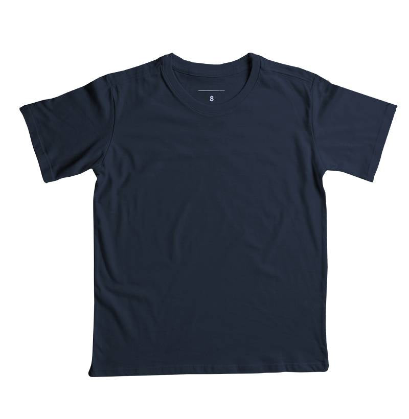 Camiseta infantil sem estampa