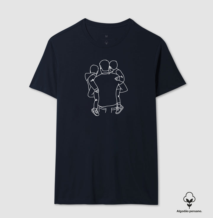 Pai com 2 filhos: gêmeos - Meninos - Personalizada