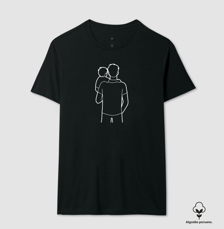 Pai com 1 filho no colo - Personalizada