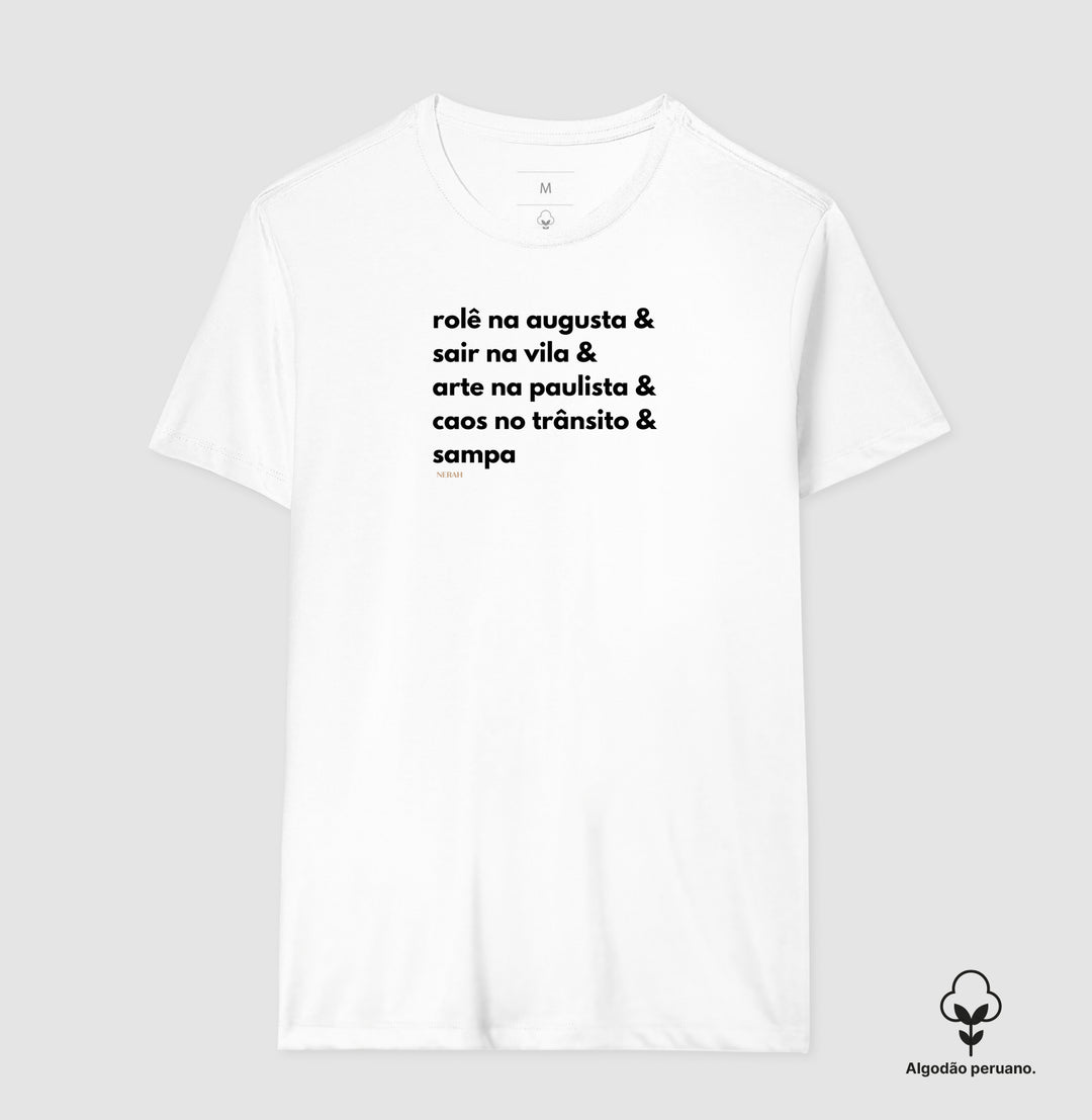 Sampa Vibes - Rolê na Augusta - Algodão Premium Peruano