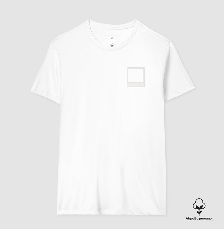 Camiseta polaroid de bolso - Personalizada