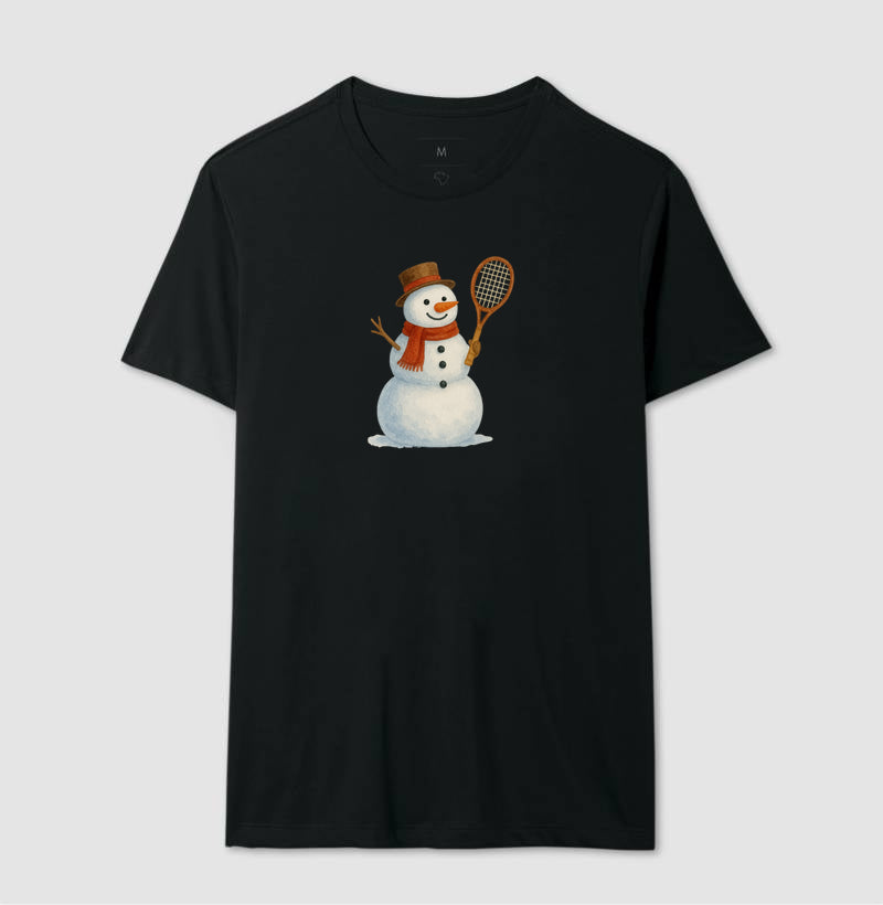 Snow tennis man