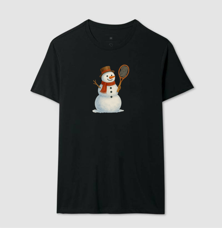 Snow tennis man