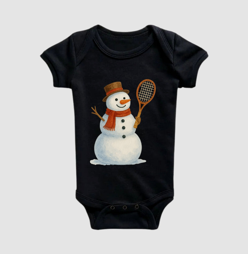 Snow tennis man