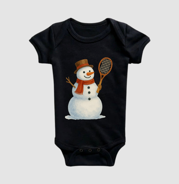 Snow tennis man
