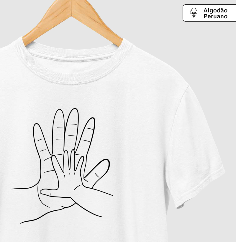 Mão pai e filho(a) - Personalizada