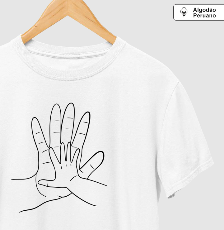 Mão pai e filho(a) - Personalizada