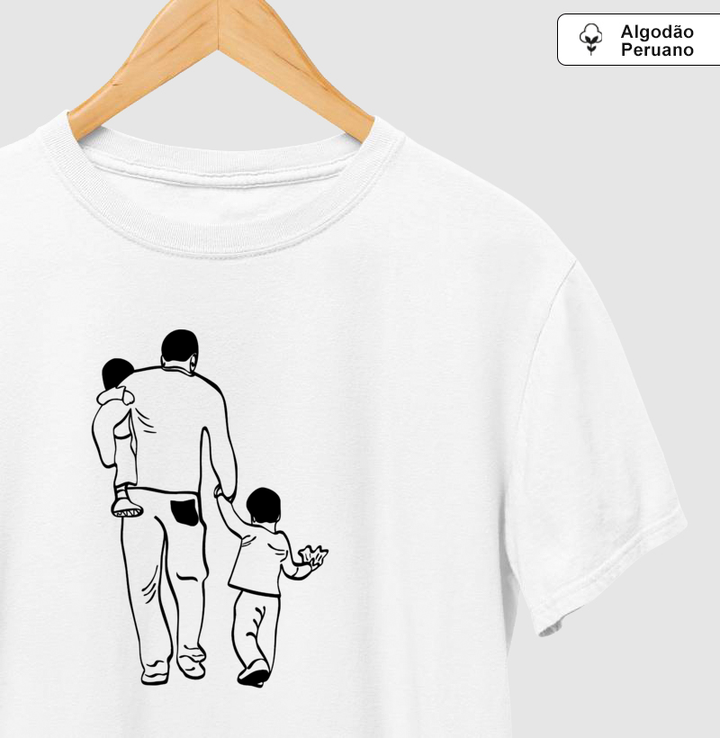 Pai com 2 filhos meninos: um de colo e um maior - Personalizada