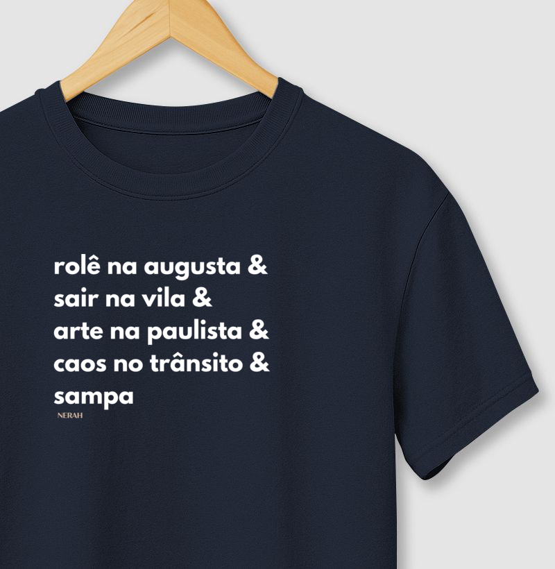 Sampa Vibes - Rolê na Augusta - Algodão Premium Peruano