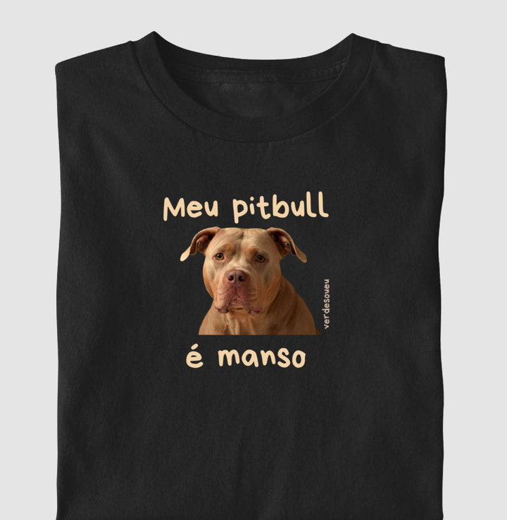 Meu pitbull é manso