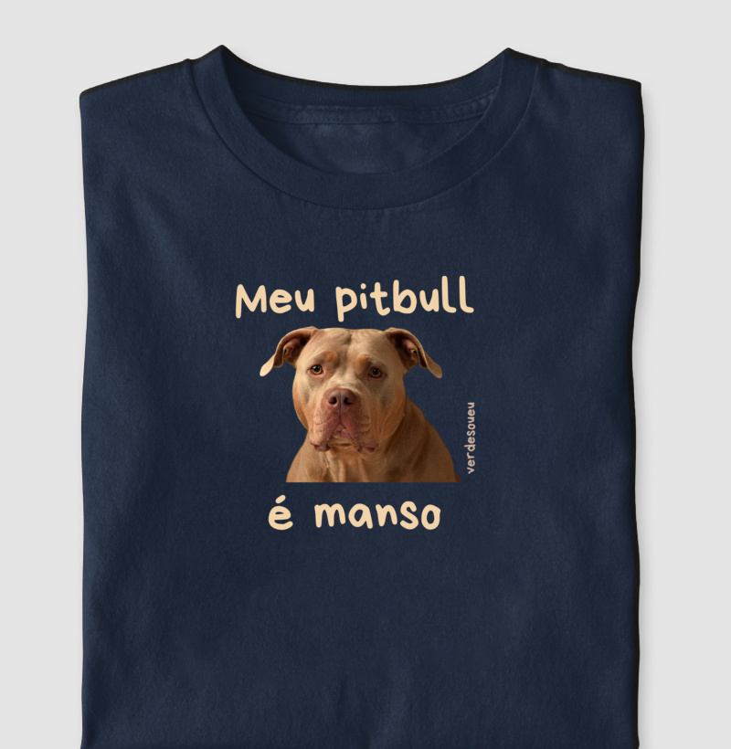 Meu pitbull é manso