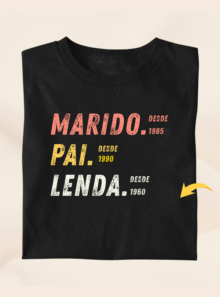 Marido, pai, lenda - Personalizada