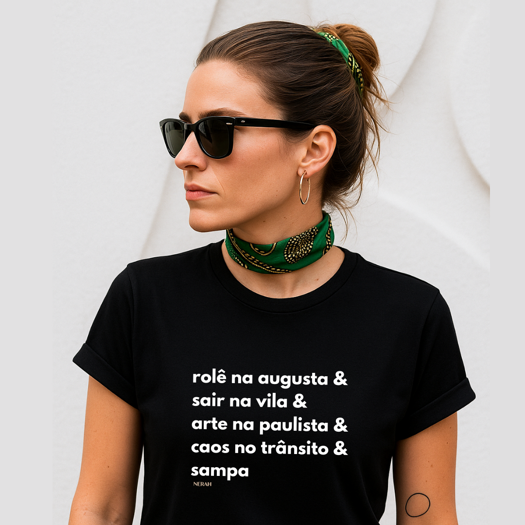Sampa Vibes - Rolê na Augusta - Algodão Premium Peruano