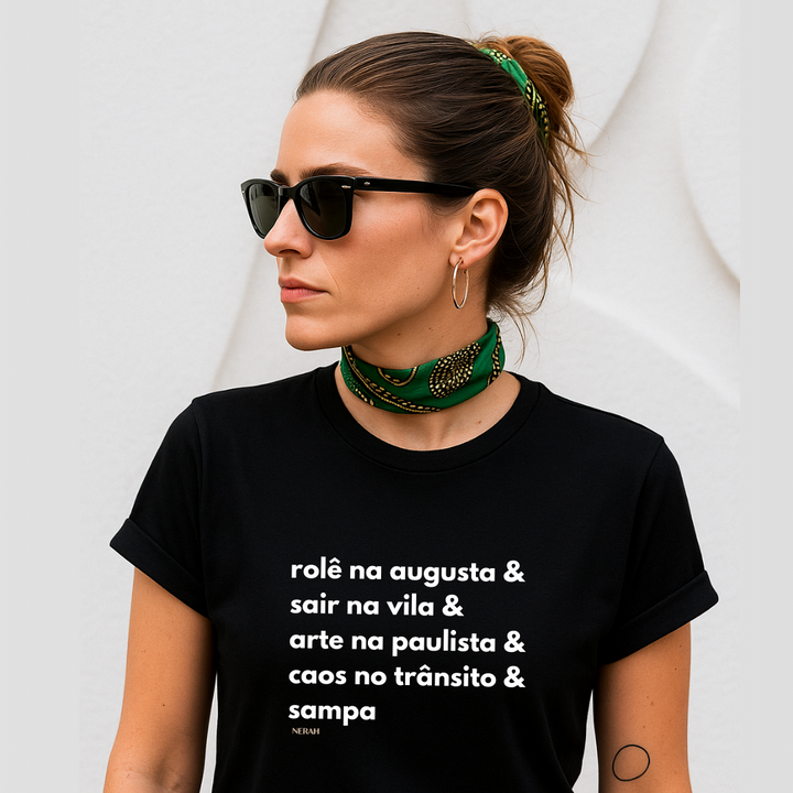 Sampa Vibes - Rolê na Augusta - Algodão Premium Peruano